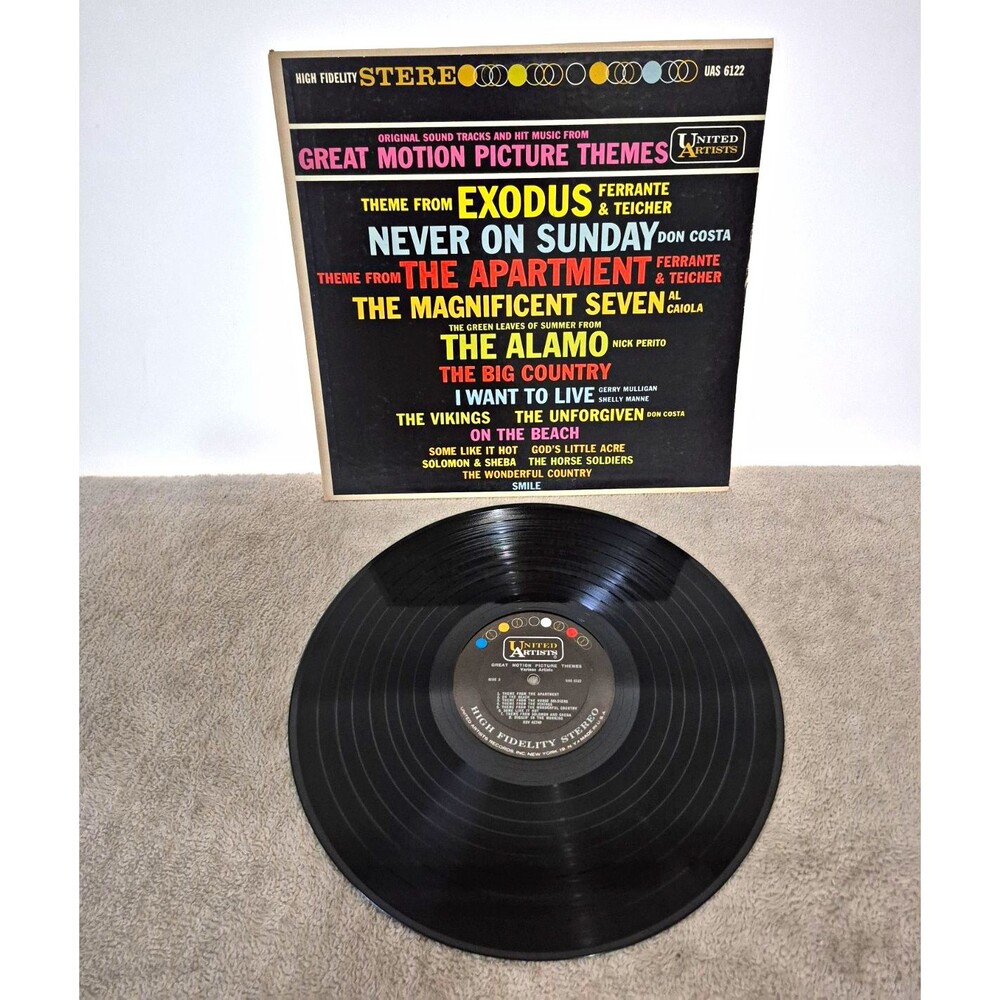 United Artists Great Motion Picture Themes UAS 6122 Stereo 12" Vinyl LP